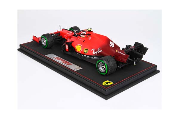 FERRARI SF21 GRAN PREMIO DEL MADE IN ITALY E DELL EMILIA ROMAGNA C. SAINZ CAR N. 55 GREEN INTERMEDIATE TIRES / ФЕРРАРИ СФ21 ГРАН ПРЕМИО ДЕЛ Е ДЕЛЛ ЕМИЛИА РОМАГНА К 1:18 ЗЕЛЕНЫЙ — фото 2
