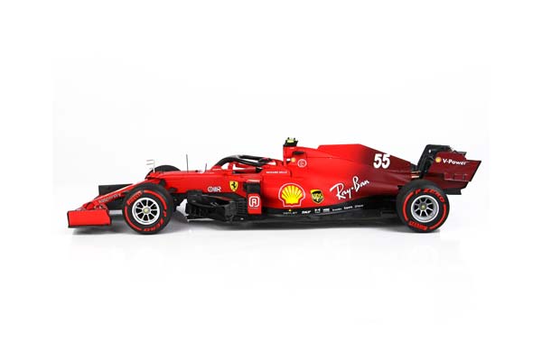 FERRARI SF21 GRAN PREMIO DEL MADE IN ITALY E DELL EMILIA ROMAGNA C. SAINZ CAR N. 55 RED SOFT TIRES POLIFOAM BASE / ФЕРРАРИ СФ21 ГРАН ПРЕМИО ДЕЛ Е ДЕЛЛ ЕМИЛИА РОМАГНА К 1:18 КРАСНЫЙ — фото 5