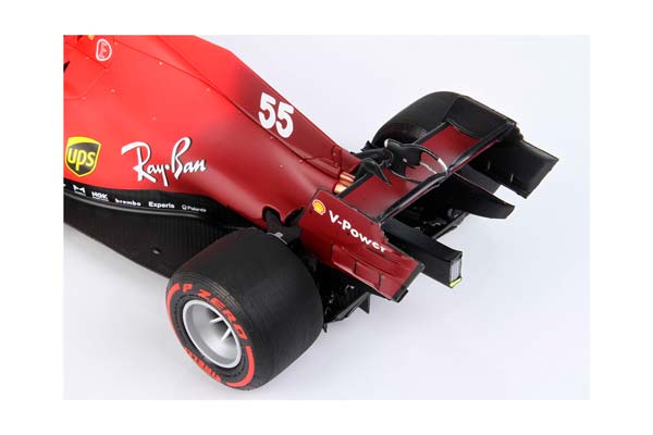FERRARI SF21 GRAN PREMIO DEL MADE IN ITALY E DELL EMILIA ROMAGNA C. SAINZ CAR N. 55 RED SOFT TIRES POLIFOAM BASE / ФЕРРАРИ СФ21 ГРАН ПРЕМИО ДЕЛ Е ДЕЛЛ ЕМИЛИА РОМАГНА К 1:18 КРАСНЫЙ — фото 8