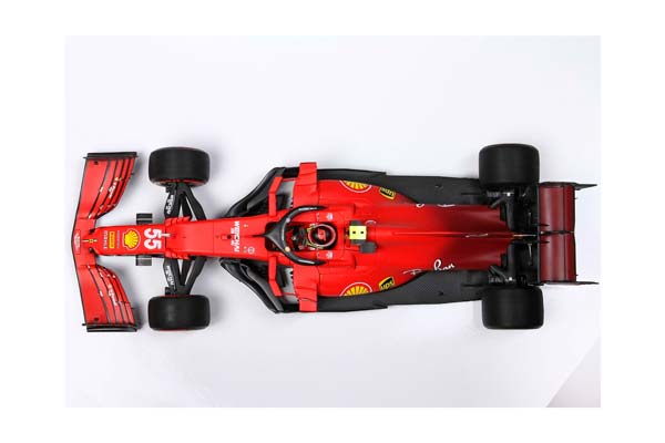 FERRARI SF21 GRAN PREMIO DEL MADE IN ITALY E DELL EMILIA ROMAGNA C. SAINZ CAR N. 55 RED SOFT TIRES POLIFOAM BASE / ФЕРРАРИ СФ21 ГРАН ПРЕМИО ДЕЛ Е ДЕЛЛ ЕМИЛИА РОМАГНА К 1:18 КРАСНЫЙ — фото 9