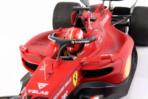 FERRARI F1-75 TEAM SCUDERIA FERRARI N 16 WINNER BAHRAIN GP 2022 CHARLES LECLERC - CON VETRINA - WITH SHOWCASE, RED — фото 6