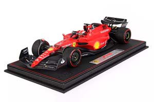 FERRARI F1-75 TEAM SCUDERIA FERRARI N 16 WINNER BAHRAIN GP 2022 CHARLES LECLERC - CON VETRINA - WITH SHOWCASE, RED — фото 8