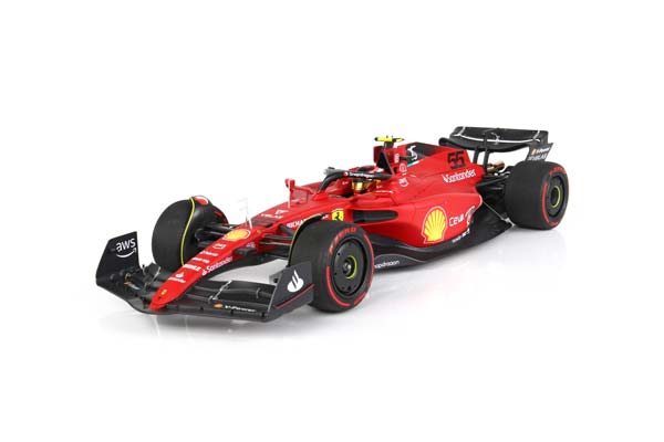 FERRARI F1-75 G.P BAHRAIN 2022 C.SAINZ / ФЕРРАРИ Ф1-75 Г П БАХРАИН 2022 К САИНЗ 1:18 — фото 3