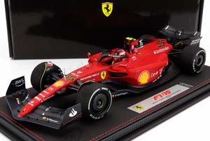 FERRARI F1-75 TEAM SCUDERIA FERRARI N 55 AUSTRALIAN GP 2022 CARLOS SAINZ - CON VETRINA - WITH SHOWCASE, RED