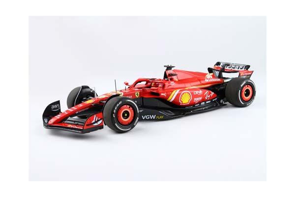 FERRARI SF24 AUSTRALIAN GP 2024 DIECAST - LUXURY PACKAGING C. LECLERC 2ND POSITION / ФЕРРАРИ СФ24 АВСТРАЛИЙСКИЙ ГРАН-ПРИ 2024 1:18 — фото 4