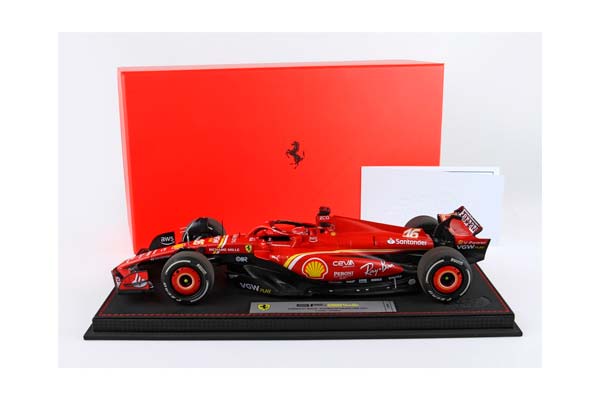 FERRARI SF24 AUSTRALIAN GP 2024 DIECAST - LUXURY PACKAGING C. LECLERC 2ND POSITION / ФЕРРАРИ СФ24 АВСТРАЛИЙСКИЙ ГРАН-ПРИ 2024 1:18 — фото 6