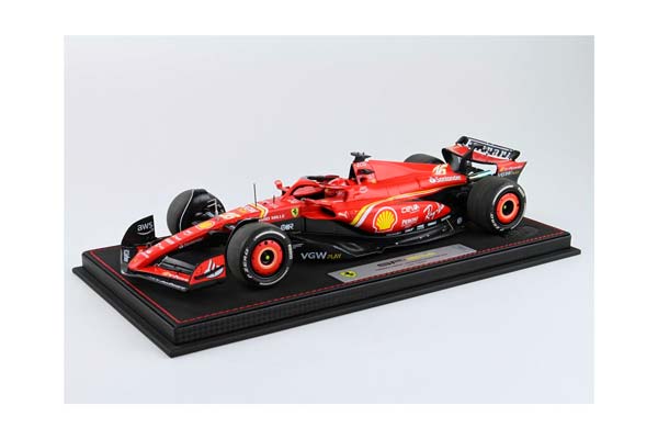 FERRARI SF24 AUSTRALIAN GP 2024 DIECAST - LUXURY PACKAGING C. LECLERC 2ND POSITION / ФЕРРАРИ СФ24 АВСТРАЛИЙСКИЙ ГРАН-ПРИ 2024 1:18 — фото 1