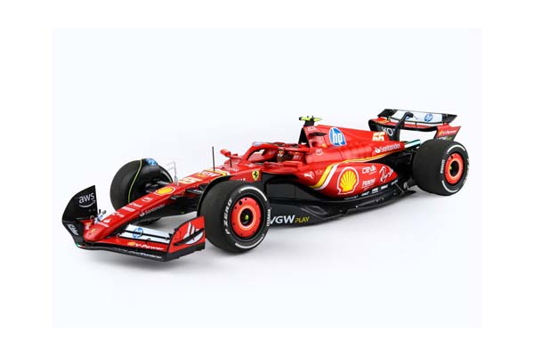 FERRARI SF24 MONACO GP 2024 DIECAST - LUXURY PACKAGING C. SAINZ 3RD POSITION / ФЕРРАРИ СФ24 МОНАКО ГРАН-ПРИ 2024 1:18 — фото 3