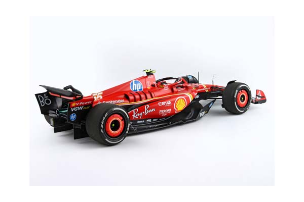 FERRARI SF24 MONACO GP 2024 DIECAST - LUXURY PACKAGING C. SAINZ 3RD POSITION / ФЕРРАРИ СФ24 МОНАКО ГРАН-ПРИ 2024 1:18 — фото 5