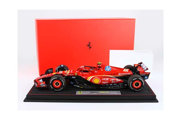 FERRARI SF24 MONACO GP 2024 DIECAST - LUXURY PACKAGING C. SAINZ 3RD POSITION / ФЕРРАРИ СФ24 МОНАКО ГРАН-ПРИ 2024 1:18 — фото 6