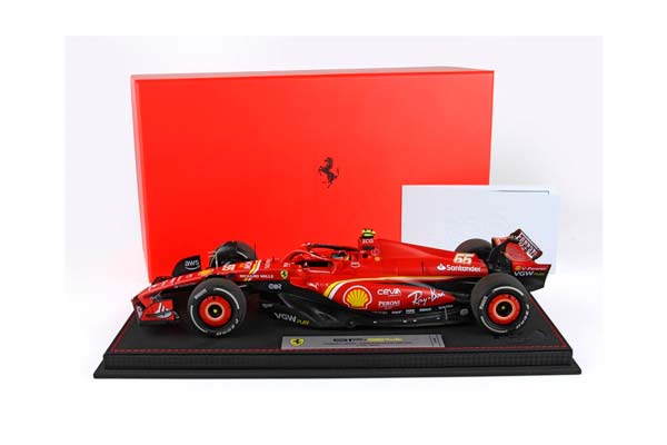 FERRARI SF24 AUSTRALIAN GP 2024 DIECAST - LUXURY PACKAGING C. SAINZ-FIRST PLACE / ФЕРРАРИ СФ24 АВСТРАЛИЙСКИЙ ГРАН-ПРИ 2024 1:18 — фото 6