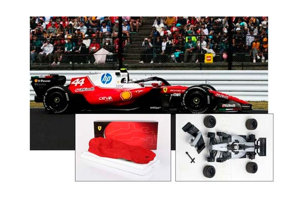 FERRARI SF26 F1 JAPANESE GRAND PRIX - HAMILTON - 6TH POSITION METAL DIECAST POLYFOAM PACK / ФЕРРАРИ СФ26 Ф1 ЯПОНСКИЙ ГРАН-ПРИ 1:18 — фото 1