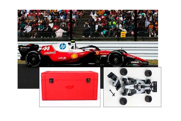 FERRARI SF26 F1 JAPANESE GRAND PRIX - HAMILTON - 6TH POSITION METAL DIECAST SPECIAL RED BOX / ФЕРРАРИ СФ26 Ф1 ЯПОНСКИЙ ГРАН-ПРИ 1:18 КРАСНЫЙ — фото 1