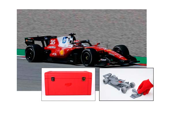 FERRARI SF26 F1 BARCELONA-CATALUNYA GRAND PRIX - LECLERC METAL DIECAST SPECIAL RED BOX / ФЕРРАРИ СФ26 Ф1 БАРКЕЛОНА-КАТАЛУНИА ГРАН-ПРИ 1:18 КРАСНЫЙ — фото 1