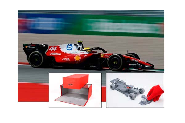 FERRARI SF26 F1 BARCELONA-CATALUNYA GRAND PRIX - HAMILTON - WINNER METAL DIECAST LUXURY PACK / ФЕРРАРИ СФ26 Ф1 БАРКЕЛОНА-КАТАЛУНИА ГРАН-ПРИ 1:18 — фото 1