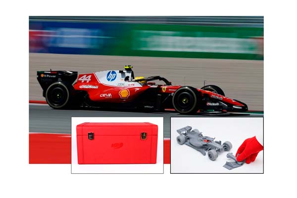 FERRARI SF26 F1 BARCELONA-CATALUNYA GRAND PRIX - HAMILTON - WINNER METAL DIECAST SPECIAL RED BOX / ФЕРРАРИ СФ26 Ф1 БАРКЕЛОНА-КАТАЛУНИА ГРАН-ПРИ 1:18 КРАСНЫЙ