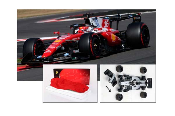 FERRARI SF26 F1 BRITISH GRAND PRIX - WINNER LECLERC METAL DIECAST POLYFOAM PACK / ФЕРРАРИ СФ26 Ф1 БРИТАНСКИЙ ГРАН-ПРИ 1:18 — фото 1