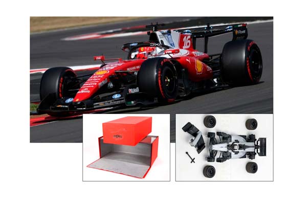FERRARI SF26 F1 BRITISH GRAND PRIX - WINNER LECLERC METAL DIECAST LUXURY PACK / ФЕРРАРИ СФ26 Ф1 БРИТАНСКИЙ ГРАН-ПРИ 1:18 — фото 1