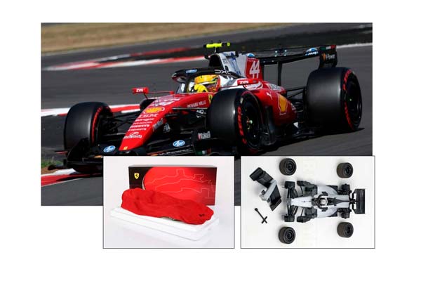 FERRARI SF26 F1 BRITISH GRAND PRIX - 3RD PLACE HAMILTON METAL DIECAST POLYFOAM PACK / ФЕРРАРИ СФ26 Ф1 БРИТАНСКИЙ ГРАН-ПРИ 1:18 — фото 1