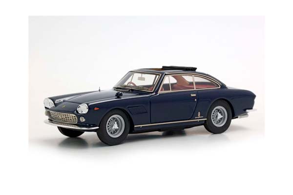 FERRARI 330 GT 2+2 TWINLIGHT AND OPEN ROOF BLU SCURO AND RED INTERIOR S/N 5863 / ФЕРРАРИ 330 ГТ 2+2 ТВИНЛИГХТ ОТКРЫТАЯ КРЫША СКУРО САЛОН С 1:43 КРАСНЫЙ — фото 4