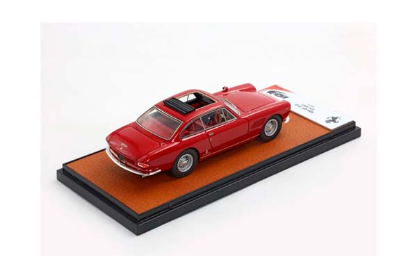 FERRARI 330 GT 2+2 TWINLIGHT AND OPEN ROOF BORDEAUX AND RED INTERIOR S/N 5863 / ФЕРРАРИ 330 ГТ 2+2 ТВИНЛИГХТ ОТКРЫТАЯ КРЫША БОРДЕАУКС САЛОН С 1:43 БОРДОВЫЙ — фото 3