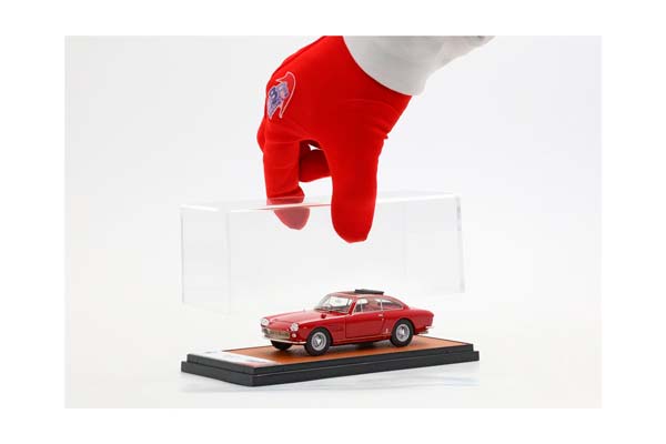 FERRARI 330 GT 2+2 TWINLIGHT AND OPEN ROOF BORDEAUX AND RED INTERIOR S/N 5863 / ФЕРРАРИ 330 ГТ 2+2 ТВИНЛИГХТ ОТКРЫТАЯ КРЫША БОРДЕАУКС САЛОН С 1:43 БОРДОВЫЙ — фото 2