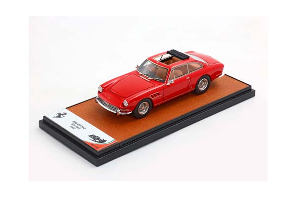 FERRARI 330 GT 2+2 SINGLE LIGHT AND OPEN ROOF RED AND CUOIO INTERIOR S/N 7843 / ФЕРРАРИ 330 ГТ 2+2 СИНГЛЕ ЛИГХТ ОТКРЫТАЯ КРЫША САЛОН С 1:43 КРАСНЫЙ