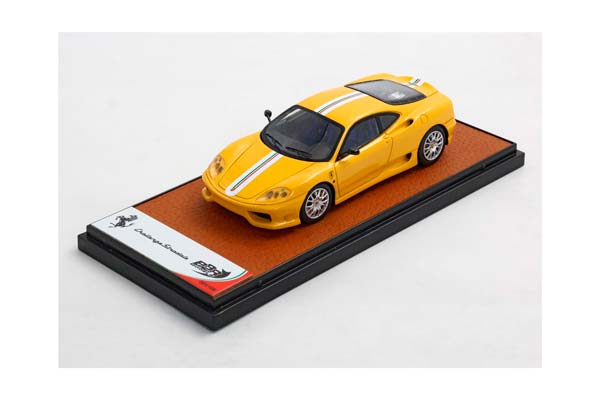 FERRARI 360 CHALLENGE STRADALE GIALLO MODENA WITH ITALIAN STRIPE / ФЕРРАРИ 360 КХАЛЛЕНГЕ СТРАДАЛЕ ИТАЛИАН ПОЛОСА 1:43 ЖЕЛТЫЙ