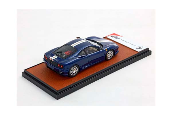FERRARI 360 CHALLENGE STRADALE BLU TOUR DE FRANCE WITH ITALIAN STRIPE / ФЕРРАРИ 360 КХАЛЛЕНГЕ СТРАДАЛЕ ТУР ДЕ ФРАНС ИТАЛИАН ПОЛОСА 1:43 СИНИЙ — фото 3