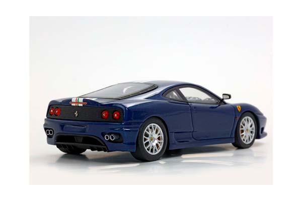 FERRARI 360 CHALLENGE STRADALE BLU TOUR DE FRANCE WITH ITALIAN STRIPE / ФЕРРАРИ 360 КХАЛЛЕНГЕ СТРАДАЛЕ ТУР ДЕ ФРАНС ИТАЛИАН ПОЛОСА 1:43 СИНИЙ — фото 6
