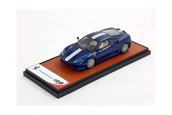FERRARI 360 CHALLENGE STRADALE BLU TOUR DE FRANCE WITH ITALIAN STRIPE / ФЕРРАРИ 360 КХАЛЛЕНГЕ СТРАДАЛЕ ТУР ДЕ ФРАНС ИТАЛИАН ПОЛОСА 1:43 СИНИЙ