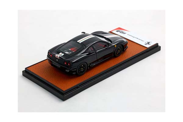 FERRARI 360 CHALLENGE STRADALE NERO DS WITH ITALIAN STRIPE / ФЕРРАРИ 360 КХАЛЛЕНГЕ СТРАДАЛЕ ДС ИТАЛИАН ПОЛОСА 1:43 ЧЕРНЫЙ — фото 3