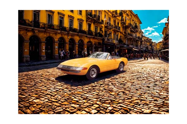 FERRARI 365 GTB/4 DAYTONA SPIDER GIALLO MODENA - MADE IN ITALY / ФЕРРАРИ 365 ГТБ 4 ДАЙТОНА СПАЙДЕР 1:43 ЖЕЛТЫЙ