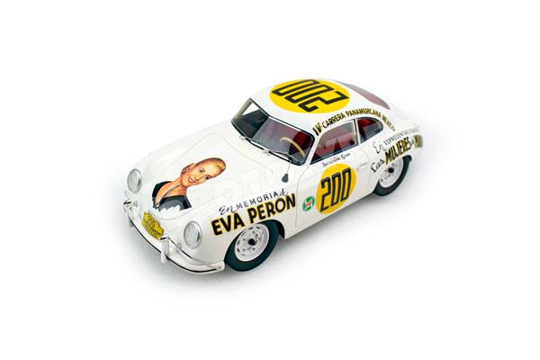 PORSCHE 356A - 4TH CARRERA PANAMERICANA 1954 EVA PERON CAR N200 / ПОРШЕ 356А 1954 1:18