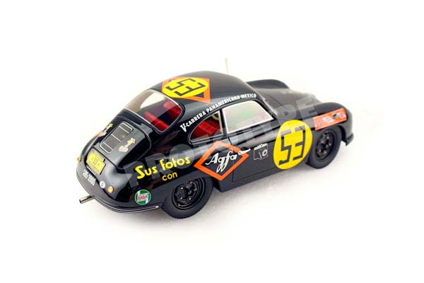 PORSCHE 356A - 4TH CARRERA PANAMERICANA 1954 AGFA - HANS JOACHIM HIRZ CAR N53 / ПОРШЕ 356А 1954 1:18 — фото 2