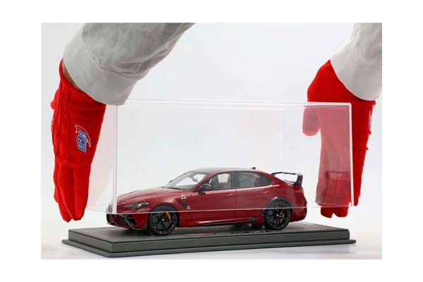 ALFA ROMEO GIULIA GTA SPECIAL VERSION ROSSO COMPETIZIONE - REAR SPOILER / АЛЬФА РОМЕО ДЖУЛИЯ ГТА СПЕКИАЛ ВЕРСИОН КОМПЕТИЦИОНЕ 1:18 КРАСНЫЙ — фото 6