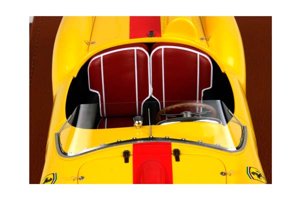 FERRARI 250 TESTAROSSA 1957 YELLOW / ФЕРРАРИ 250 ТЕСТАРОССА 1957 1:18 ЖЕЛТЫЙ — фото 4