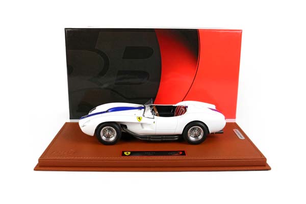 FERRARI 250 TESTAROSSA 1957 WHITE / ФЕРРАРИ 250 ТЕСТАРОССА 1957 1:18 БЕЛЫЙ — фото 5