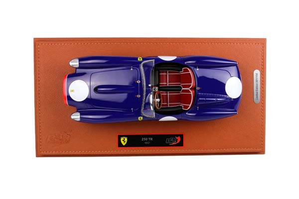 FERRARI 250 TESTAROSSA 1957 BLUE / ФЕРРАРИ 250 ТЕСТАРОССА 1957 1:18 СИНИЙ — фото 3
