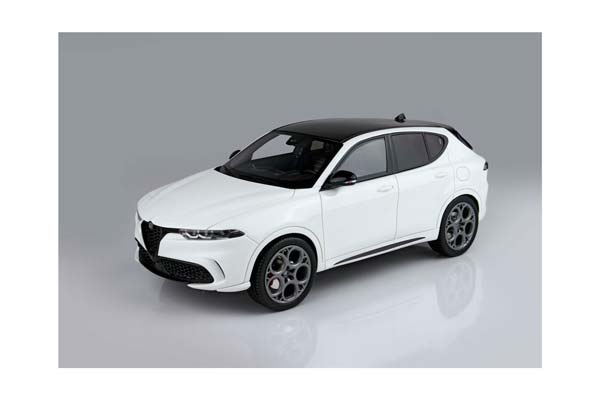 ALFA ROMEO TONALE TRIBUTO PLUG-IN HYBRID WHITE ALFA / АЛЬФА РОМЕО ТОНАЛЕ ТРИБУТО ПЛУГ-ИН ХИБРИД АЛФА 1:18 БЕЛЫЙ — фото 3