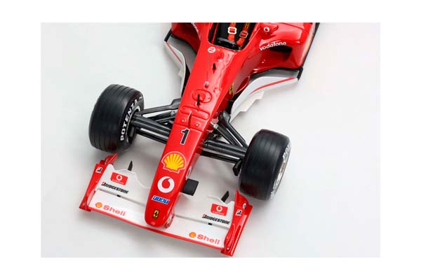 FERRARI F2002 GP FRANCE SCHUMACHER - WORLD CHAMPION / ФЕРРАРИ Ф2002 ГРАН-ПРИ ФРАНКЕ СКХУМАКХЕР 1:18 — фото 4