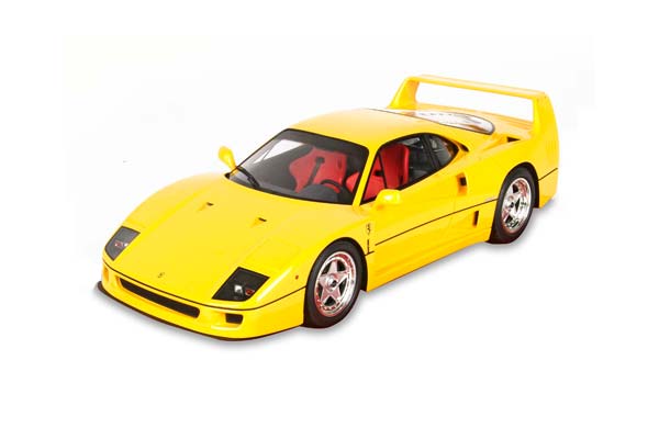 FERRARI F40 1987 GIALLO MODENA - RED SEATS / ФЕРРАРИ Ф40 1987 1:43 КРАСНЫЙ — фото 1