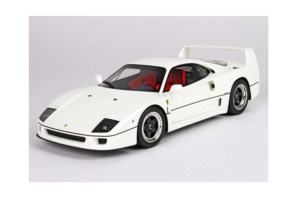 FERRARI F40 1987 AVUS WHITE - SEAT RED / ФЕРРАРИ Ф40 1987 АВУС 1:43 КРАСНЫЙ