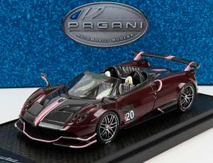 PAGANI HUAYRA BC N20 ROADSTER (2017), BLACK CARBON - RED — фото 1