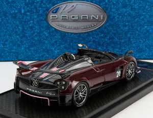 PAGANI HUAYRA BC N20 ROADSTER (2017), BLACK CARBON - RED — фото 2