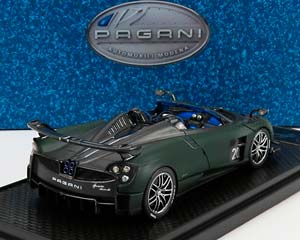 PAGANI HUAYRA BC N20 ROADSTER (2017), BLACK CARBON - MATT DARK GREEN — фото 2