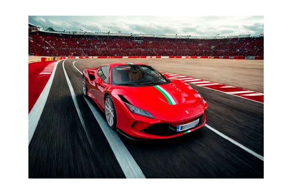 FERRARI F8 TRIBUTO SPIDER ROSSO CORSA WITH ITALIAN STRIPE / ФЕРРАРИ Ф8 ТРИБУТО СПАЙДЕР ИТАЛИАН ПОЛОСА 1:43 КРАСНЫЙ — фото 1