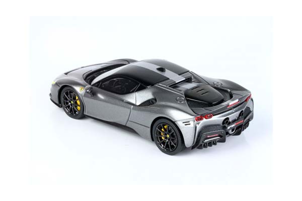 FERRARI SF90 STRADALE PACK FIORANO METALLIC IRON GREY / ФЕРРАРИ СФ90 СТРАДАЛЕ ПАКК МЕТАЛЛИК ИРОН 1:43 СЕРЫЙ — фото 4