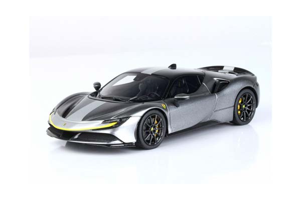 FERRARI SF90 STRADALE PACK FIORANO METALLIC IRON GREY / ФЕРРАРИ СФ90 СТРАДАЛЕ ПАКК МЕТАЛЛИК ИРОН 1:43 СЕРЫЙ — фото 7