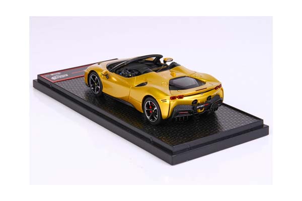 FERRARI SF90 SPIDER YELLOW MONTECARLO / ФЕРРАРИ СФ90 СПАЙДЕР МОНТЕКАРЛО 1:43 ЖЕЛТЫЙ — фото 2